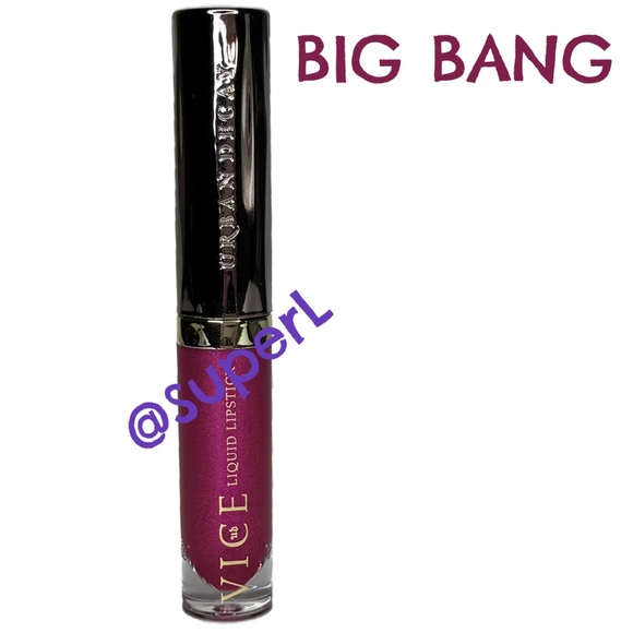 NEW UD Urban Decay Vice Liquid Lipstick Big Bang Pink Metallic Discontinued Rare - Picture 1 of 4